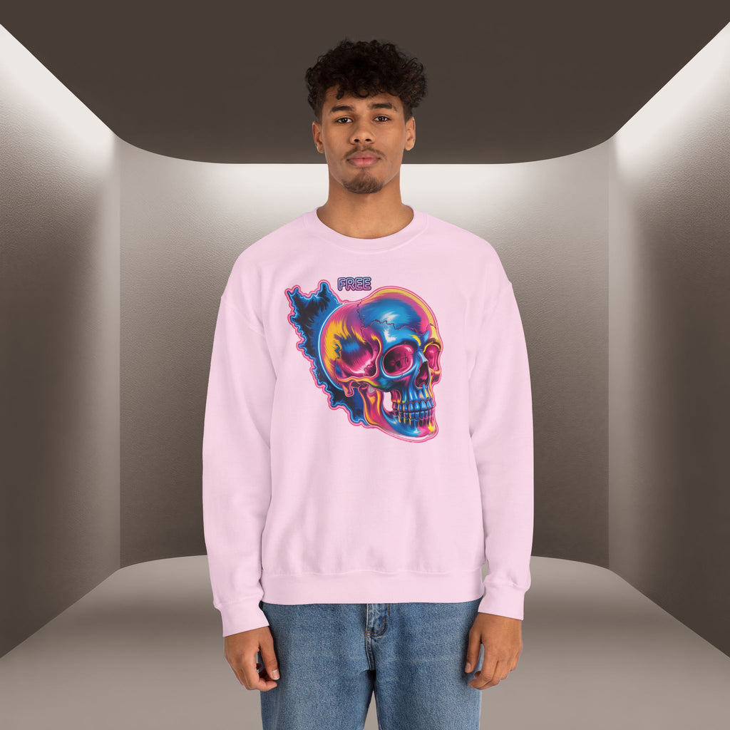 Skull in Iran's map shape Sweatshirt-Unisex, Premium Quality