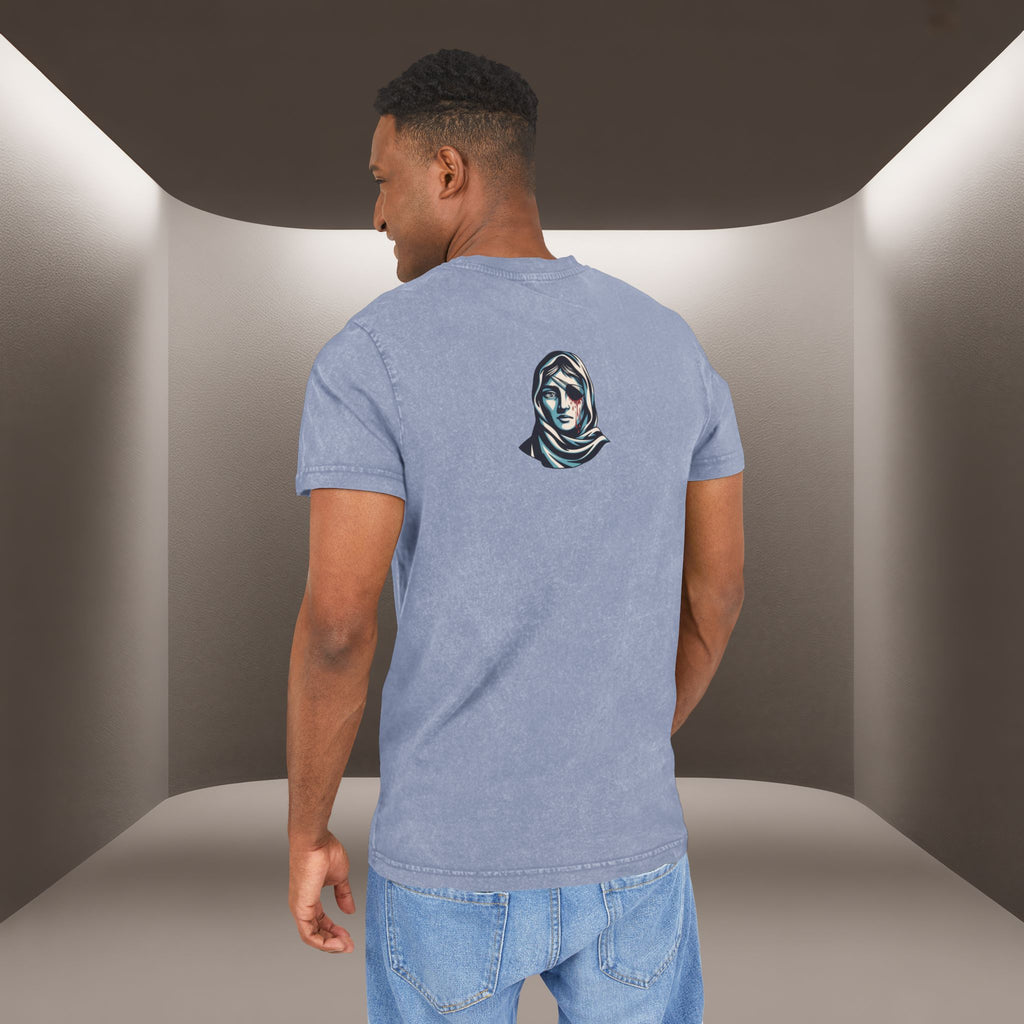 Iran's map Conceptual tshirt- Acid Wash Tee