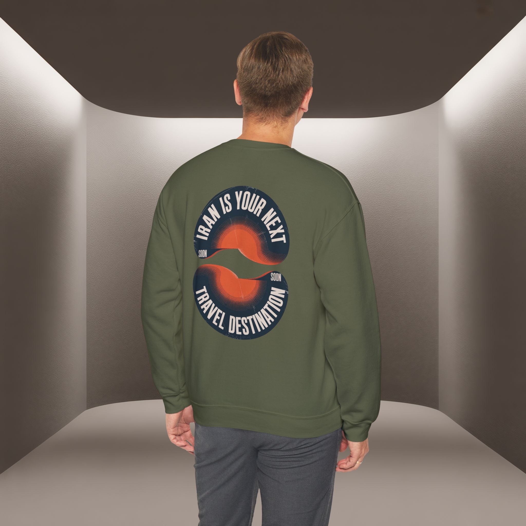 "Iran is your Next Travel Destination" Soon Sweatshirt " Javid Shah Design