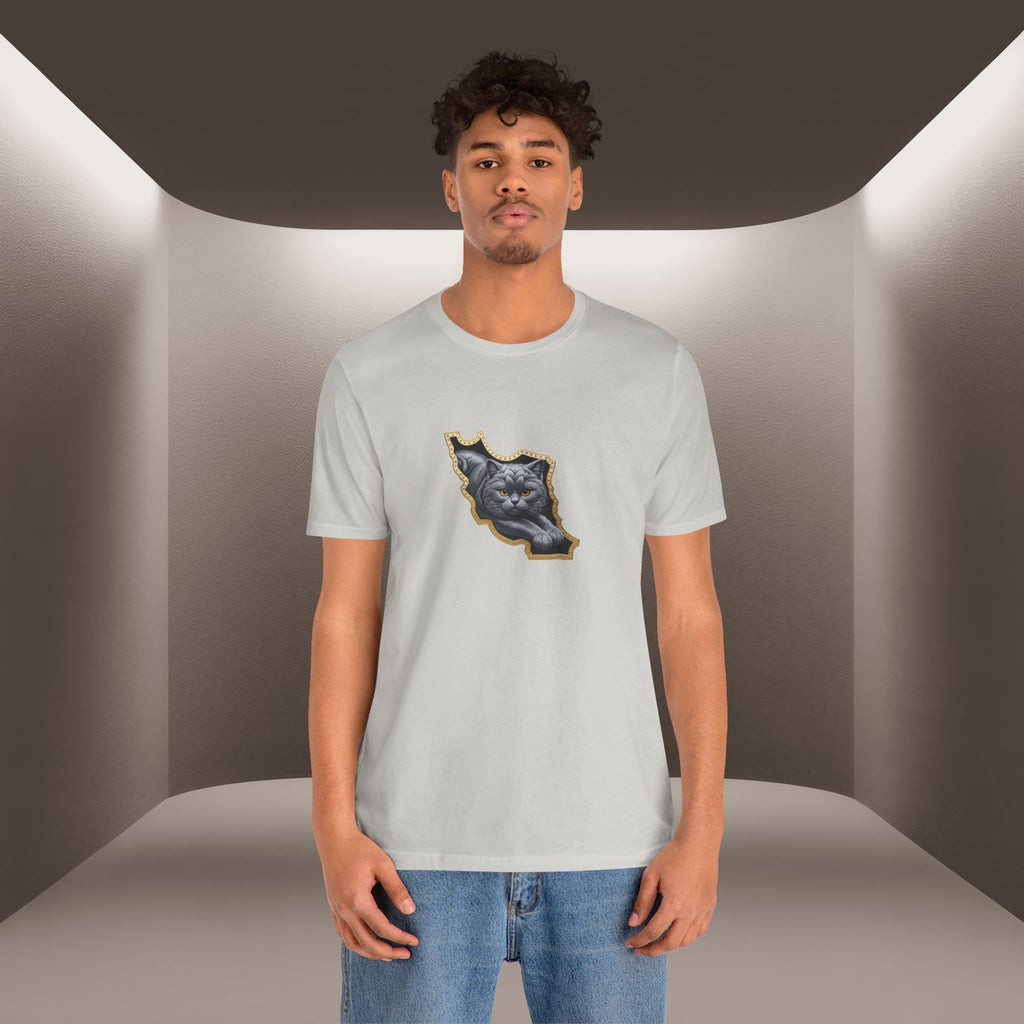 Persian Cat in a Persian Map Graphic design- unisex T-shirt- Premium quality