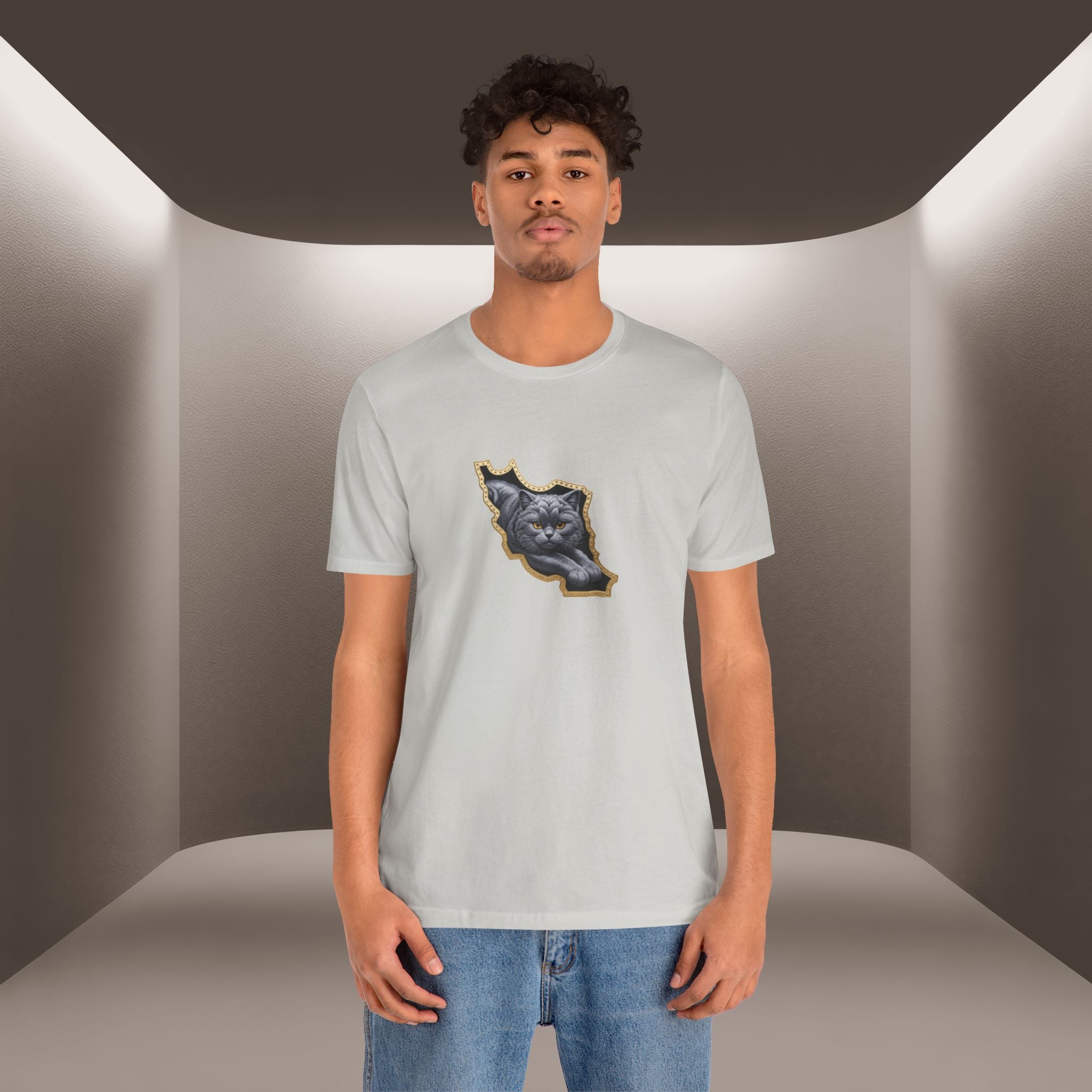 Persian Cat in a Persian Map Graphic design- unisex T-shirt- Premium quality