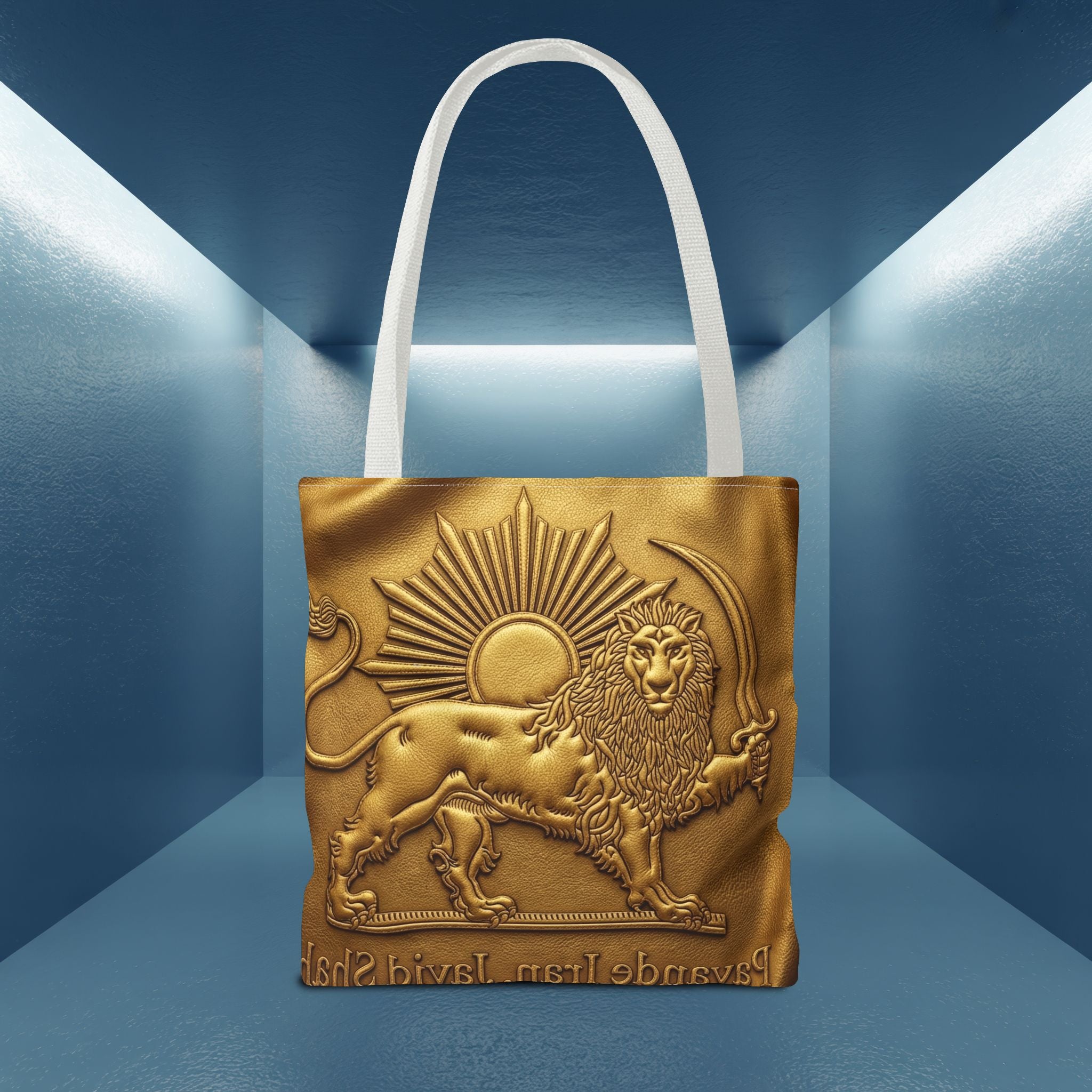 Payande Iran, Javid Shah Golden Unisex Bag- Persian Vibey bag