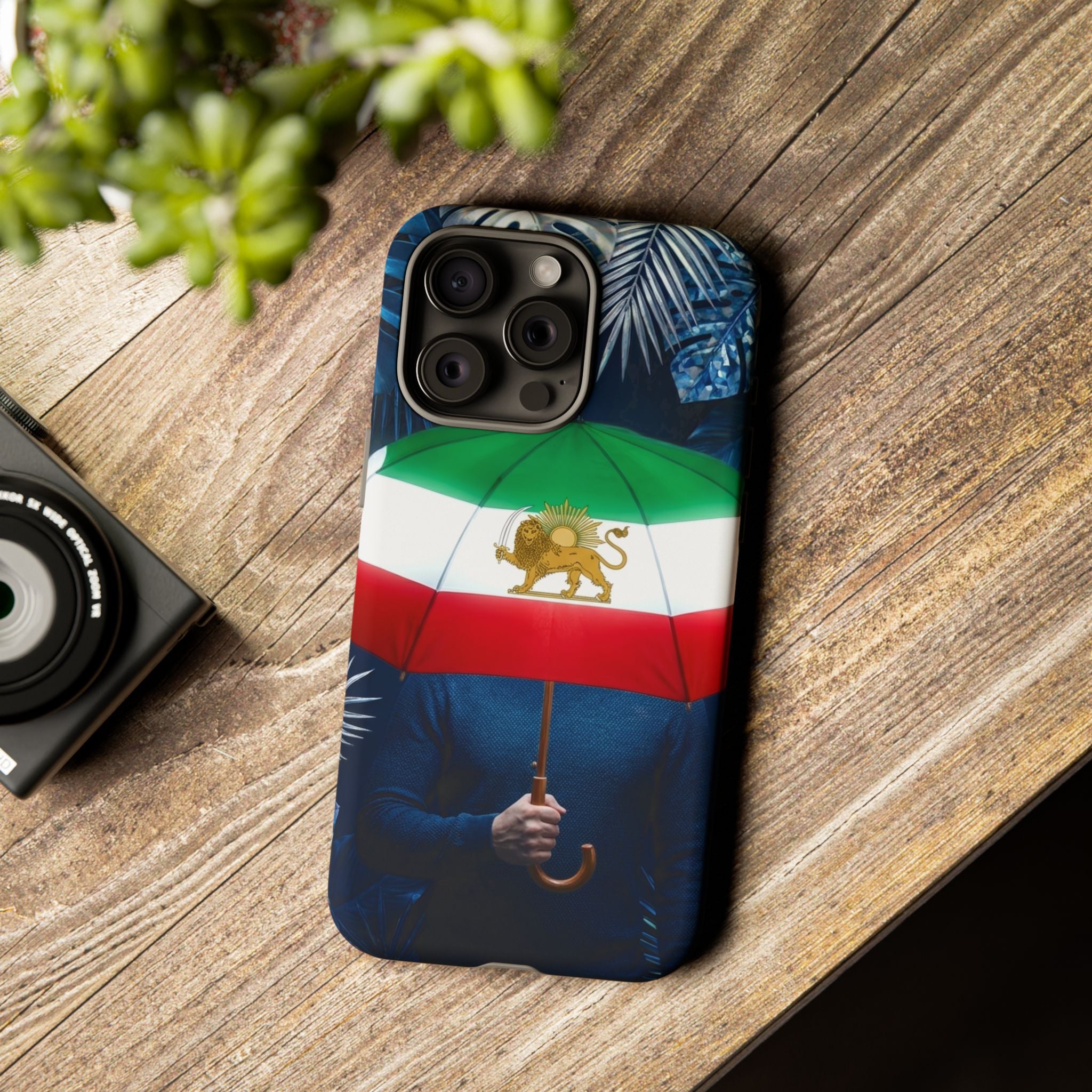 Iran Flag umbrella design phone Case