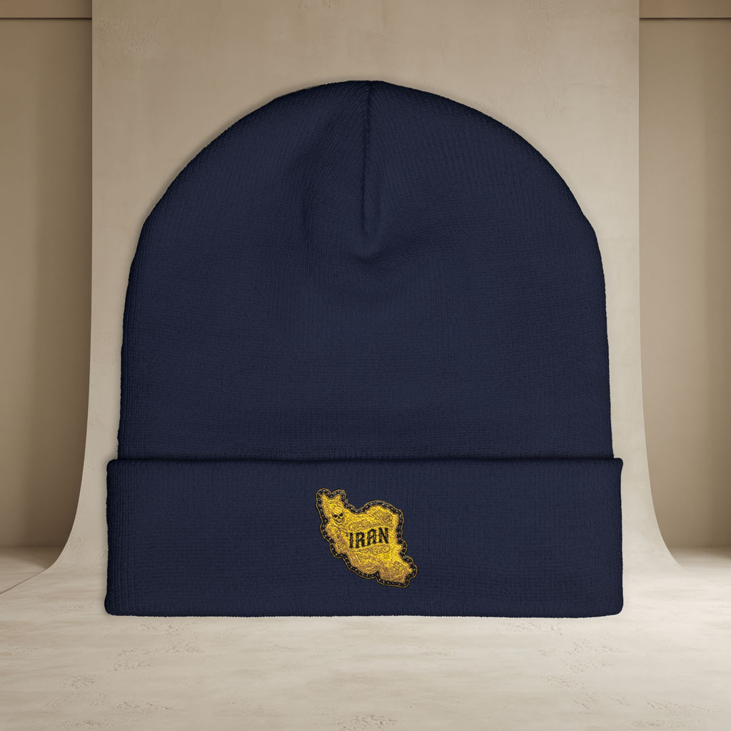 Embroidered "Iran's Map" Beanie (GoldoOzi)