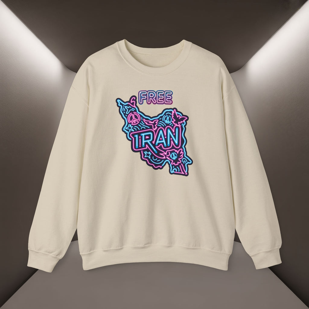 Free Iran Sweatshirt – Neon design, Premium Quality