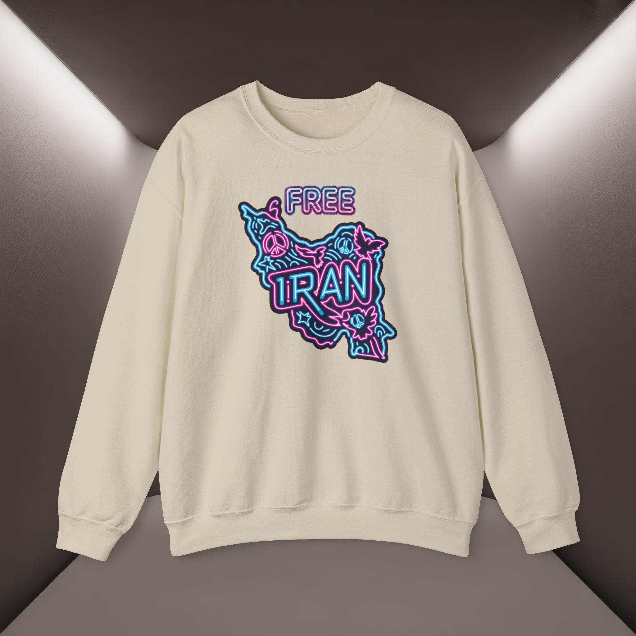 Free Iran Sweatshirt – Neon design, Premium Quality
