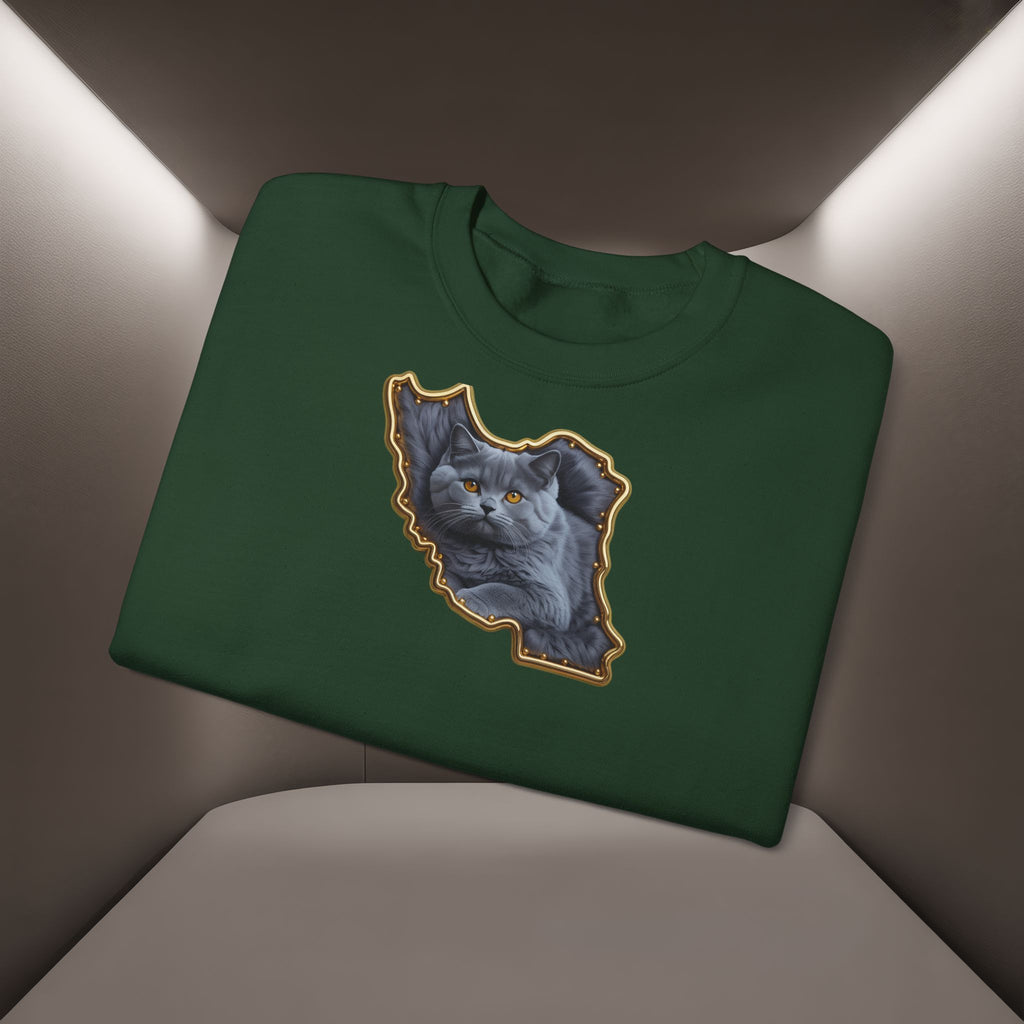 Persian cat & Persian Map Graphic Design Unisex Sweatshirt — Premium quality
